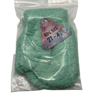 Superstar Kids Size 2T 4T Teal‎ Fuzzy Mittens Winter Warm